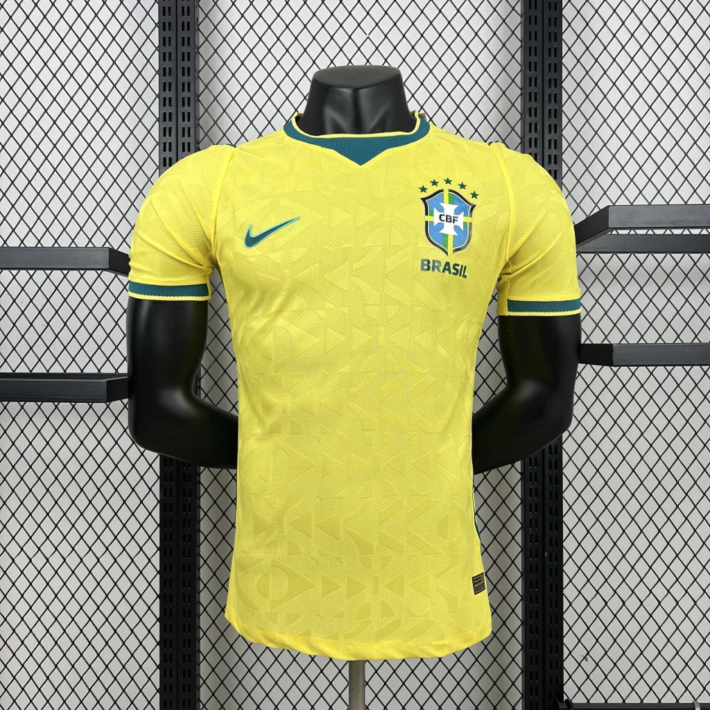 Camisa Brasil I 2026 Amarela — Versão Jogador