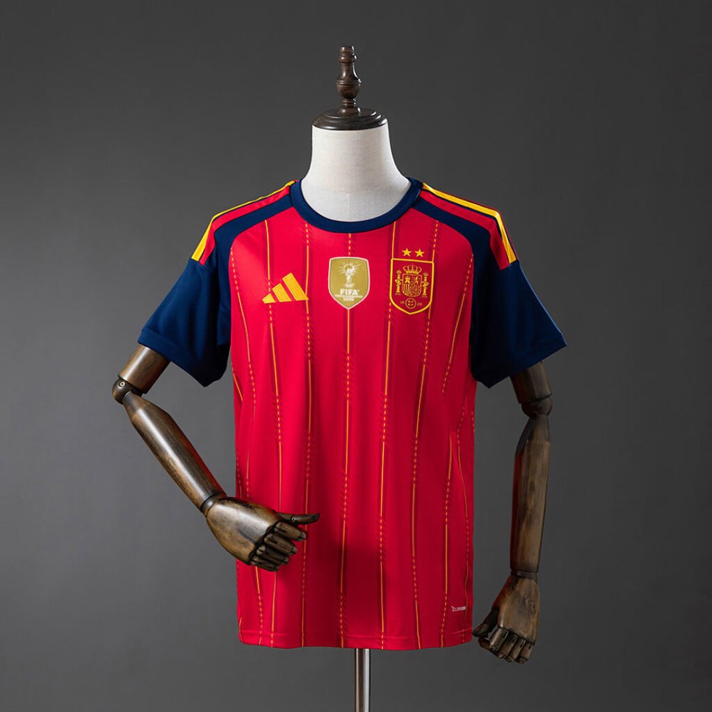 Camisa Espanha I 2026 (2 ESTRELAS) — Versão Torcedor