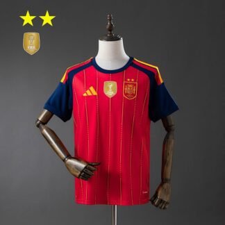 Camisa Espanha I 2026 (2 ESTRELAS) — Versão Torcedor