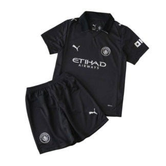 Kit Infantil Manchester City Preta