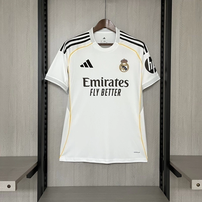 Camisa Real Madrid Home 2025/2026 Versão Torcedor Tailandesa 1:1 Premium. Pronta entrega no Brasil