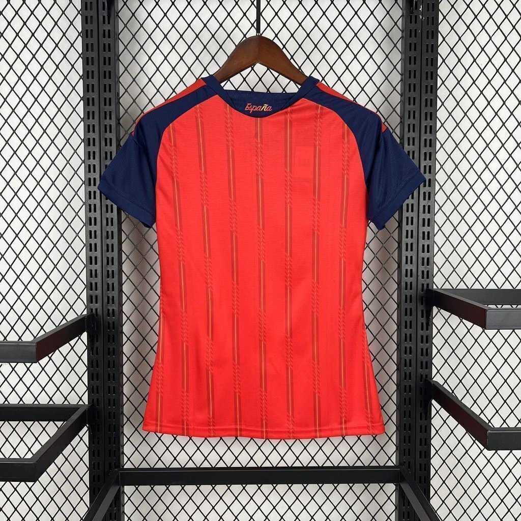 Camisa Espanha I 2026 (2 ESTRELAS) Feminina — Versão Torcedor